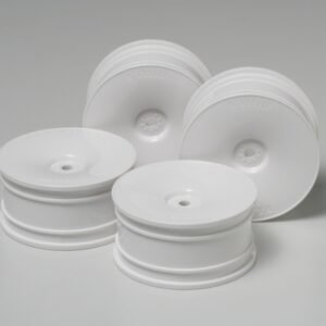 Tamiya 53914 RC White Racing Dish Wheels Set 26mm