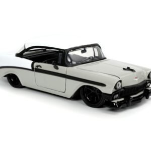 Jada 1/24 "BIGTIME Muscle" 1956 Chevy Bel Air - Grey/White