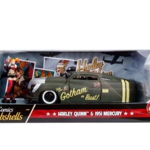 Jada 1/24 "DC Comics Bombshells" 1951 Mercury with Harley Quinn