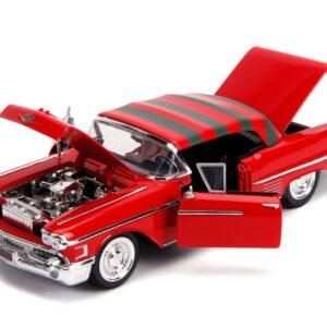 Jada 1/24 "Hollywood Rides" Nightmare Elm Street 1958 Cadillac
