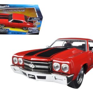 Jada 1/24 "Fast & Furious" Dom's Chevy Chevelle SS Red w/ Black