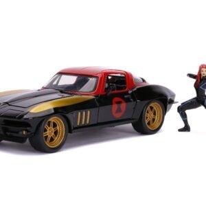 Jada 1/24 "Hollywood Rides" 1963 Corvette w/Black Widow