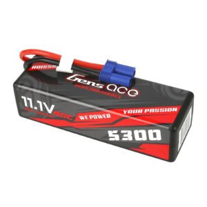 Gens Ace 5300mAh 3S1P 11.1V 60C LiPo EC5 Plug Hard Case