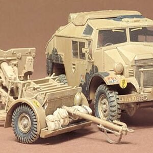 Tamiya 1/35 British 25 PDR Gun & Quad TRA