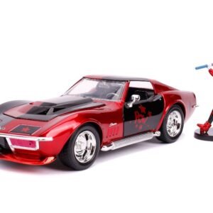 Jada 1/24 "Hollywood Rides" 1969 Corvette Stingray Harley Quinn