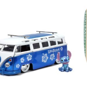Jada 1/24 "Hollywood Rides" 1962 VW Bus w/Lilo & Stitch