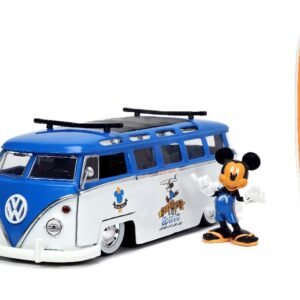Jada 1/24 "Hollywood Rides" Disney 1962 VW Bus w/ Mickey Mouse