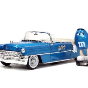 Jada 1/24 "Hollywood Rides" 1956 Cadillac with BLUE M&M’s