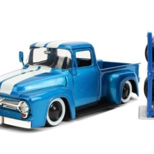 Jada 1/24 "Just Trucks" 1956 Ford F-100 With Extra Wheels - Blue