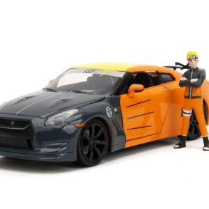 Jada 1/24 "Hollywood Rides" Naruto 2009 Nissan GT-R (R35) With Naruto -Glossy Orange