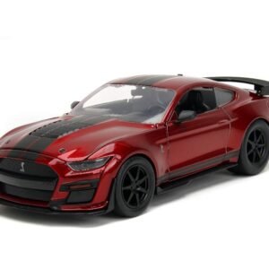 Jada 1/24 "BIGTIME Muscle" 2020 Ford Mustang Shelby GT500 Candy Red Black Stripes