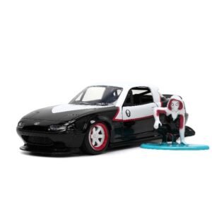 Jada 1/32 "Hollywood Rides" 1990 Mazda Miata w/Ghost Spider