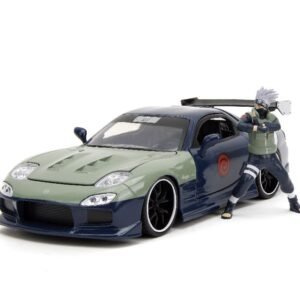 Jada 1/24 "Hollywood Rides" Naruto 1993 Mazda RX-7 with Kakashi