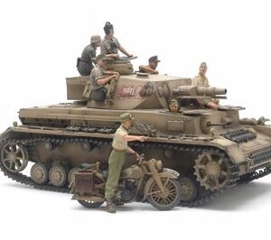 Tamiya 1/35 Panzer IV .F & Motorcycle North Africa