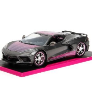 Jada 1/24 "Pink Slips" 2020 Corvette Stingray-Metallic Grey/Pink