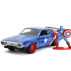 Jada 1/32 "Hollywood Rides" Marvel 1971 GTX w/Capt America