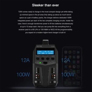 SkyRC T200 Dual Balance Charger 100W X 2, 12A
