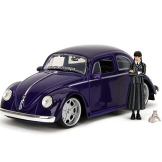 Jada 1/24 "Hollywood Rides" 1959 VW Beetle w/ Wednesday Addams