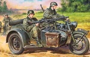 Tamiya 1/48 German Bike & Sidecar